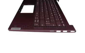 1KAFZZE005Q original Lenovo keyboard incl. topcase UK (english) purple/purple with backlight