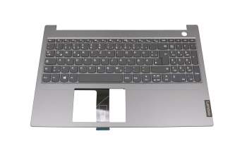 1KAFZZG004U original Lenovo keyboard incl. topcase DE (german) grey/grey
