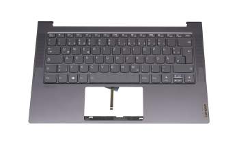 1KAFZZG0068 original Lenovo keyboard incl. topcase DE (german) grey/grey with backlight