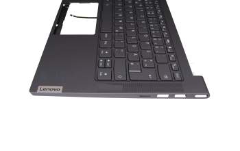1KAFZZG0068 original Lenovo keyboard incl. topcase DE (german) grey/grey with backlight