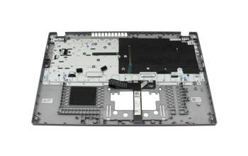 1KAJZZG0204 original Acer keyboard incl. topcase DE (german) silver/silver with backlight