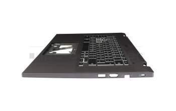 1KAJZZG0702 original Quanta keyboard incl. topcase DE (german) black/white/grey with backlight