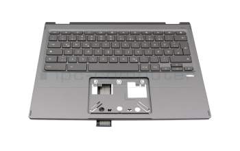 1KAJZZG65F original Quanta keyboard incl. topcase DE (german) dark grey/grey