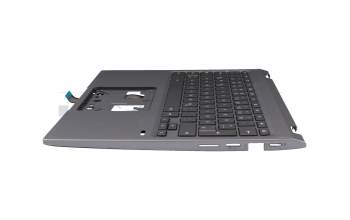 1KAJZZG65F original Quanta keyboard incl. topcase DE (german) dark grey/grey