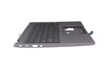1KAJZZG65F original Quanta keyboard incl. topcase DE (german) dark grey/grey