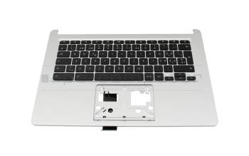 1KAJZZS065I original Acer keyboard incl. topcase CH (swiss) black/silver