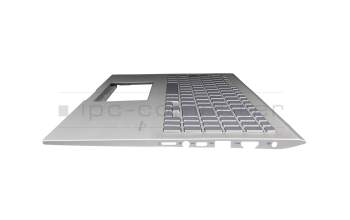 1KKAHZZG007Q original Asus keyboard incl. topcase DE (german) silver/silver with backlight