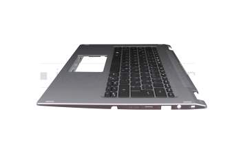 21304E4DK201 original Acer keyboard incl. topcase DE (german) black/silver