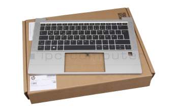 2H-BCHGMI64311 original HP keyboard incl. topcase DE (german) black/silver with backlight