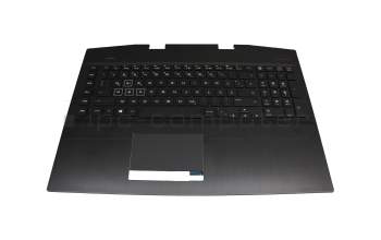2H1819-12330I Rev.D original HP keyboard incl. topcase DE (german) black/black with backlight