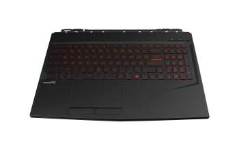 3076P6C223 original MSI keyboard incl. topcase DE (german) black/black with backlight