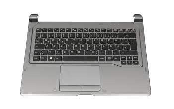 38045196 original Fujitsu keyboard incl. topcase DE (german) black/grey