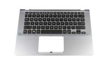 39XKLTAJN10 original Asus keyboard incl. topcase DE (german) black/silver with backlight
