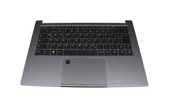 40080145 original Medion keyboard incl. topcase DE (german) black/grey with backlight