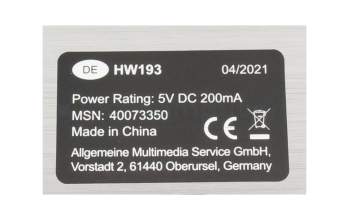 40082246 Keyboard (GER) and mouse set, wireless