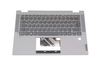460.0MD0B.0001 original Lenovo keyboard incl. topcase DE (german) grey/grey