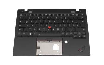 460.0RD06.0012 original Lenovo keyboard incl. topcase DE (german) black/black with backlight and mouse-stick