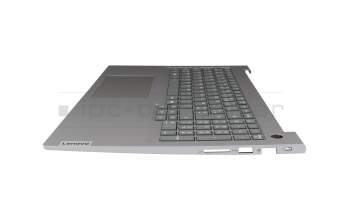 460.0TE0N.0003 original Lenovo keyboard incl. topcase FR (french) grey/grey with backlight