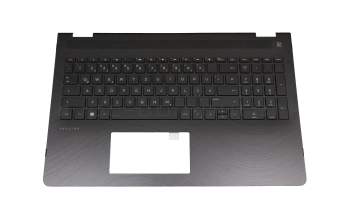 4600BW0O0001 original HP keyboard incl. topcase DE (german) black/black