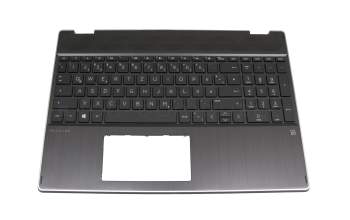 46M0GFCS0031 original HP keyboard incl. topcase DE (german) black/black