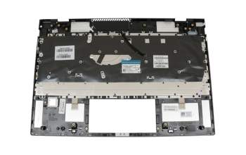 490.0G907.CD0G original Wistron keyboard incl. topcase DE (german) silver/silver with backlight