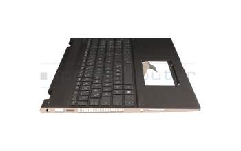 4AX35TATP00-ZCP original HP keyboard incl. topcase DE (german) anthracite/grey with backlight
