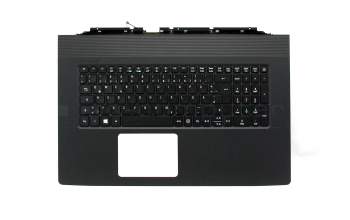 535005D7KC01 original Acer keyboard incl. topcase DE (german) black/black with backlight