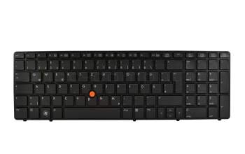 55012SA00-035-G original Foxconn keyboard DE (german) anthracite/black matte with backlight and mouse-stick