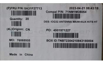 Lenovo 5A31F27713 Fru, Yoga9 ANTENNA_High-tek