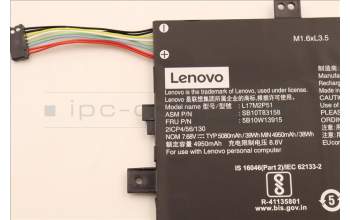 Lenovo 5B10W13915 BATTERY Internal, 2c, 39Wh, LiIon, SMP