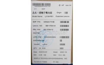 Lenovo 5B11F29413 BATTERY 4cell99.99Wh15.52V L21M4PE1 SP/A