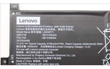 Lenovo 5B11H56354 BATTERY Internal,3c,47Wh,LiIon,SD/A