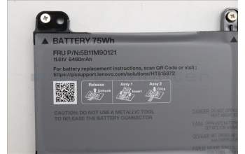 Lenovo 5B11M90121 Lenovo BATTERY, 11.61V, 75Wh, 3cell