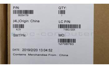 Lenovo 5B20S41759 Lenovo BDPLANAR MB L 81MU WIN 5405U UMA 0G