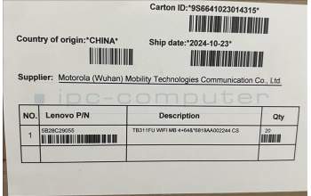 Lenovo 5B28C29055 TB311FU WIFI MB 4+64&*6818AA002244 CS