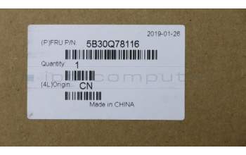 Lenovo 5B30Q78116 BEZEL LCD CAP C 80YQ TOUCH SILVER