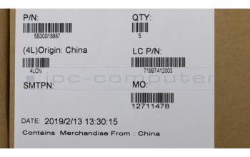 Lenovo 5B30S18887 BEZEL ODD BEZEL L 81LH PLATINUM_GREY