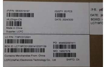 Lenovo 5B30S19197 BEZEL L 21N5 165HZ W/removable