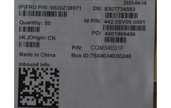 Lenovo 5B30Z38971 BEZEL Strip cover 300W GEN4