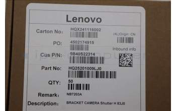 Lenovo 5B40S22314 BRACKET CAMERA Shutter H 83J0