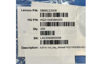 Lenovo 5B68C23008 A301lv Vol_key_White&*HQ210083BA000 CS