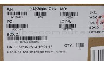 Lenovo 5C10K37804 CABLE DC-IN CABLE L 80QL