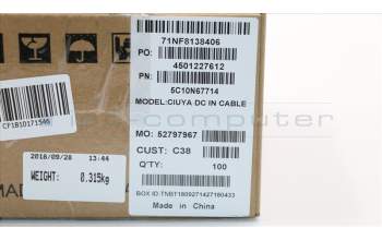 Lenovo 5C10N67714 CABLE DC-IN Cable C 80X8