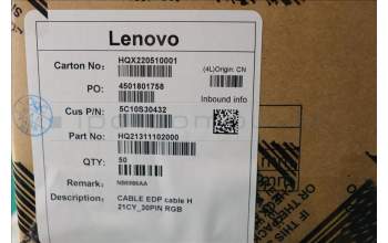 Lenovo 5C10S30432 EDP cable H 21CY_30PIN RGB