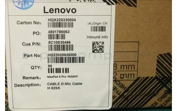 Lenovo 5C10S30486 CABLE D-Mic Cable H 82SK