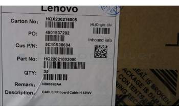 Lenovo 5C10S30694 CABLE FP board Cable H 82WV