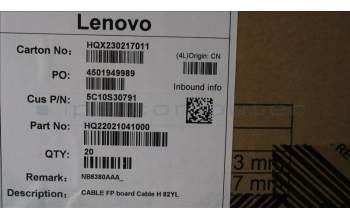 Lenovo 5C10S30791 FP board Cable H 82YL