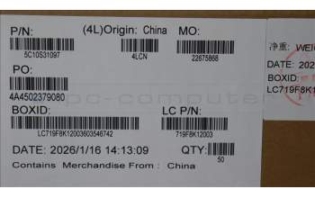 Lenovo 5C10S31097 CABLE CABLE L 83AC IO/B HONG YUEN FPC