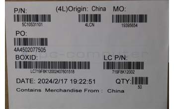 Lenovo 5C10S31101 CABLE Cable L 83AC IO/B MGE