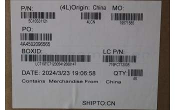 Lenovo 5C10S31121 Cable L 21N5 SENSOR/B MGE